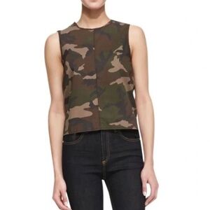 Rag & Bone Camouflage Sleeveless Top